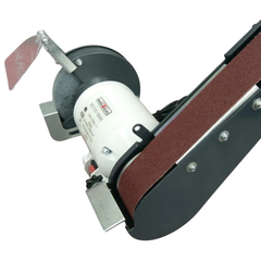 150mm Bench Grinder Linisher with Belt Sander - Metex-Hammerox Industrial