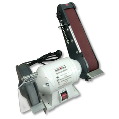 150mm Bench Grinder Linisher with Belt Sander - Metex-Hammerox Industrial