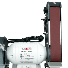 150mm Bench Grinder Linisher with Belt Sander - Metex