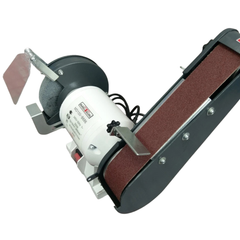 150mm Bench Grinder Linisher with Belt Sander - Metex