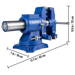 150mm Bench Vice Heavy Duty 360° Swivel Base