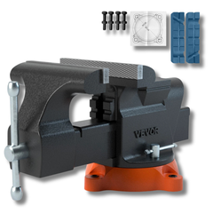 150mm Bench Vice Heavy Duty with Anvil 360° Swivel