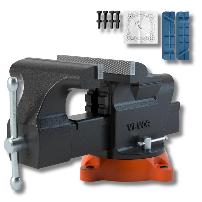 150mm Bench Vice Heavy Duty with Anvil 360° Swivel