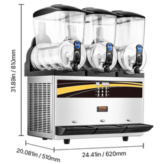 15L x3 Tank Commercial Slushy Machine Frozen Drink Maker