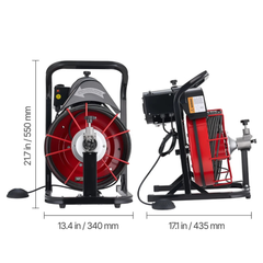 15m x 8mm Electric Drain Cleaner Machine-Hammerox Industrial