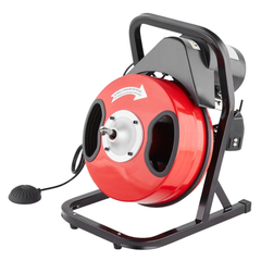 15m x 1/2" Drain Cleaner Machine Manual Feed with Cutters