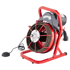 15m x 1/2" Drain Cleaner Machine Manual Feed with Cutters