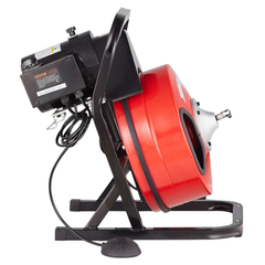 15m x 1/2" Drain Cleaner Machine Manual Feed with Cutters
