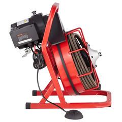 15m x 1/2" Drain Cleaner Machine Manual Feed with Cutters