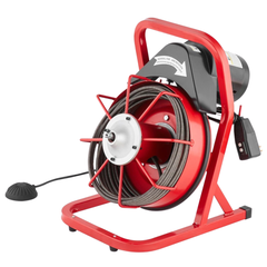 15m x 3/8" Drain Cleaner Machine Manual Feed with Cutters