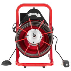 15m x 3/8" Drain Cleaner Machine Manual Feed with Cutters