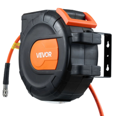 15m x 9.5mm Retractable Air Hose Reel PVC Hose 300PSI