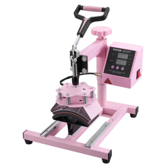 15x15" Heat Press Machine with Tumbler Press - Pink-Hammerox Industrial