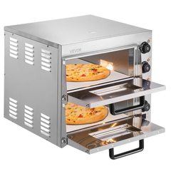 16" Commercial Electric Countertop Pizza Oven Double Deck-Hammerox Industrial