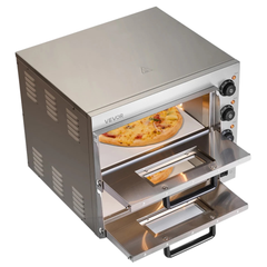 16" Commercial Electric Countertop Pizza Oven Double Deck-Hammerox Industrial