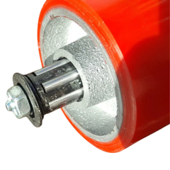 1600kg 6"x2" Heavy Duty PU Castor Wheels 2 Fixed 2 Swivel with Brakes-Hammerox Industrial
