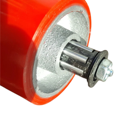 1600kg 6"x2" Heavy Duty PU Castor Wheels 2 Fixed 2 Swivel with Brakes-Hammerox Industrial