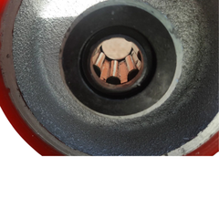 1600kg 6"x2" Heavy Duty PU Castor Wheels 4 Swivel with Brakes-Hammerox Industrial