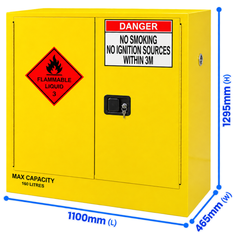 160L Flammable Liquid Storage Cabinet-Hammerox Industrial