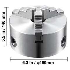 160mm 3 Jaw Self Centering Lathe Chuck-Hammerox Industrial