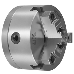 160mm 3 Jaw Self Centering Lathe Chuck with Backing Plate-Hammerox Industrial