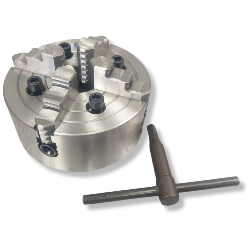 160mm 4 Jaw Independent Lathe Chuck with D1-4 Camlock Back Plate-Hammerox Industrial