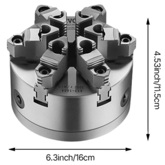 160mm 6 Jaw Self Centering Lathe Chuck D1-4 Cam Lock