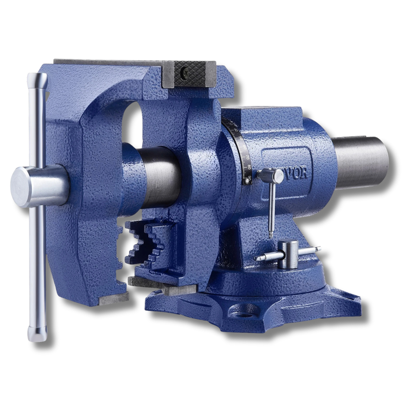165mm Bench Vice Heavy Duty 360° Swivel Base-Hammerox Industrial