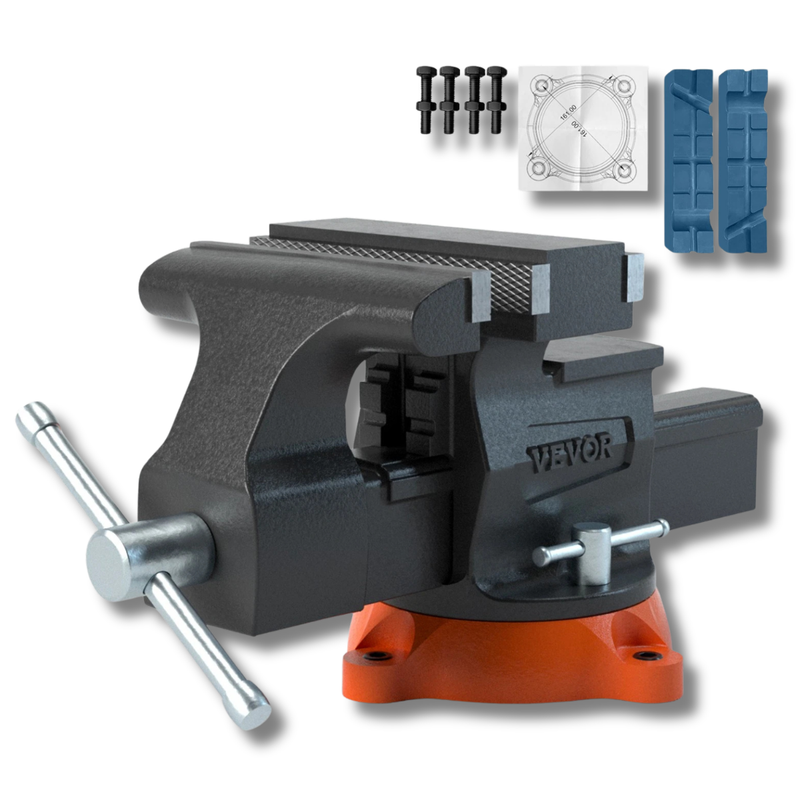 167mm Bench Vice Heavy Duty with Anvil Swivel Base