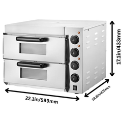 16" Commercial Electric Countertop Pizza Oven