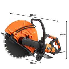 16" Electric Concrete Saw Wet & Dry with Water Pump