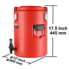 17.2L Insulated Hot & Cold Beverage Dispenser Stainless Steel