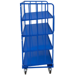 1730mm Heavy Duty Sloping 4 Shelf Trolley-Hammerox Industrial
