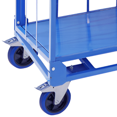 1730mm Heavy Duty Sloping 4 Shelf Trolley-Hammerox Industrial