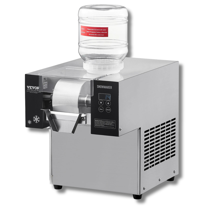 176lb/24hr Commercial Snowflake Ice Machine Stainless Steel