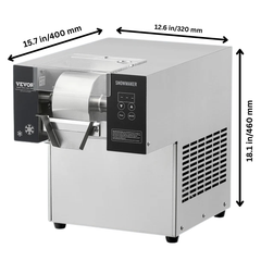 176lb/24hr Commercial Snowflake Ice Machine Stainless Steel