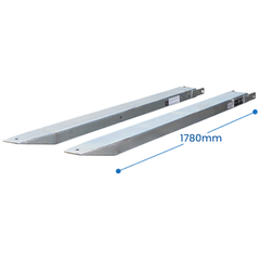 1780mm 4.5 Tonne Zinc Plated Forklift Extension Slippers-Hammerox Industrial