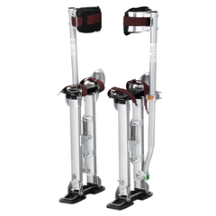 18"-30" Adjustable Aluminium Drywall Stilts - Silver