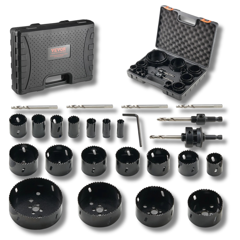 18 Piece Hole Saw Kit Bi Metal M42-Hammerox Industrial