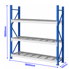 1800 x 1800 x 450mm Heavy Duty Industrial Tyre Shelving-Hammerox Industrial