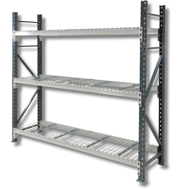 1800 x 1800 x 600mm Heavy Duty Mesh Longspan Shelving-Hammerox Industrial