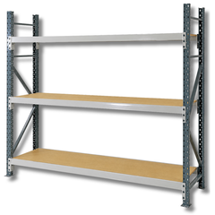 1800 x 1800 x 600mm Heavy Duty Timber Longspan Shelving-Hammerox Industrial