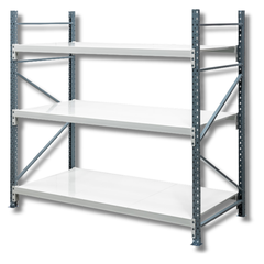 1800 x 1800 x 900mm Heavy Duty Steel Longspan Shelving-Hammerox Industrial