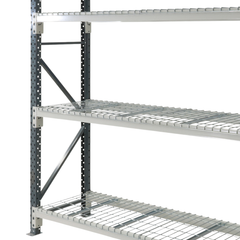 1800 x 2400 x 450mm Heavy Duty Mesh Longspan Shelving-Hammerox Industrial