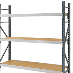 1800 x 2400 x 450mm Heavy Duty Timber Longspan Shelving-Hammerox Industrial