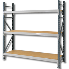 1800 x 2400 x 450mm Heavy Duty Timber Longspan Shelving-Hammerox Industrial