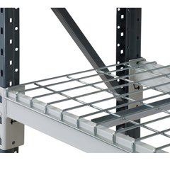 1800 x 2400 x 600mm Heavy Duty Mesh Longspan Shelving-Hammerox Industrial