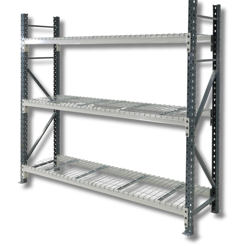 1800 x 2400 x 600mm Heavy Duty Mesh Longspan Shelving-Hammerox Industrial