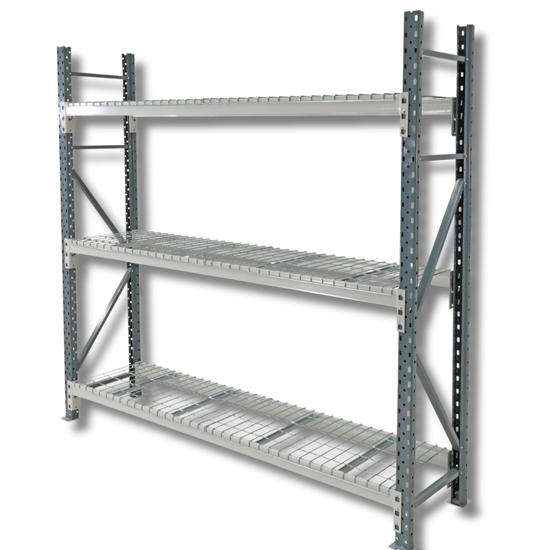 1800 x 2400 x 900mm Heavy Duty Mesh Longspan Shelving-Hammerox Industrial