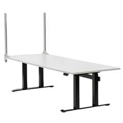 1800 x 900mm Electric Height Adjustable Workbench with Side Panel Kit-Hammerox Industrial